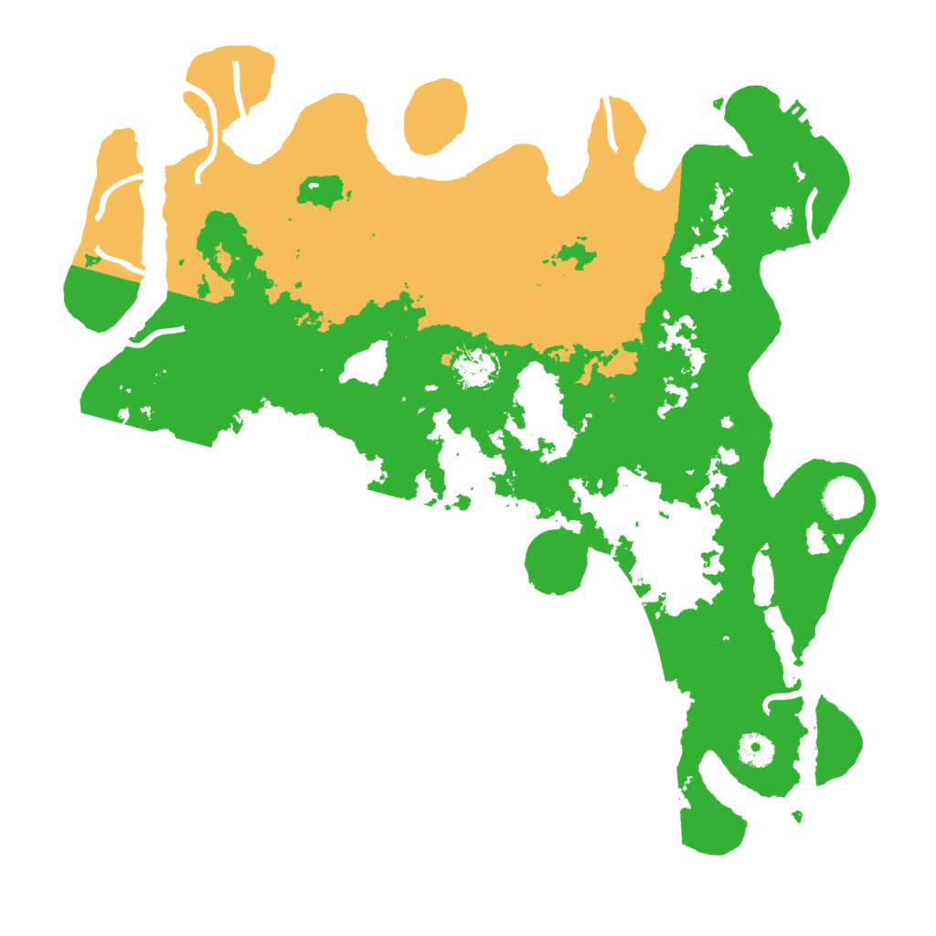 Biome Rust Map: Procedural Map, Size: 4000, Seed: 52596