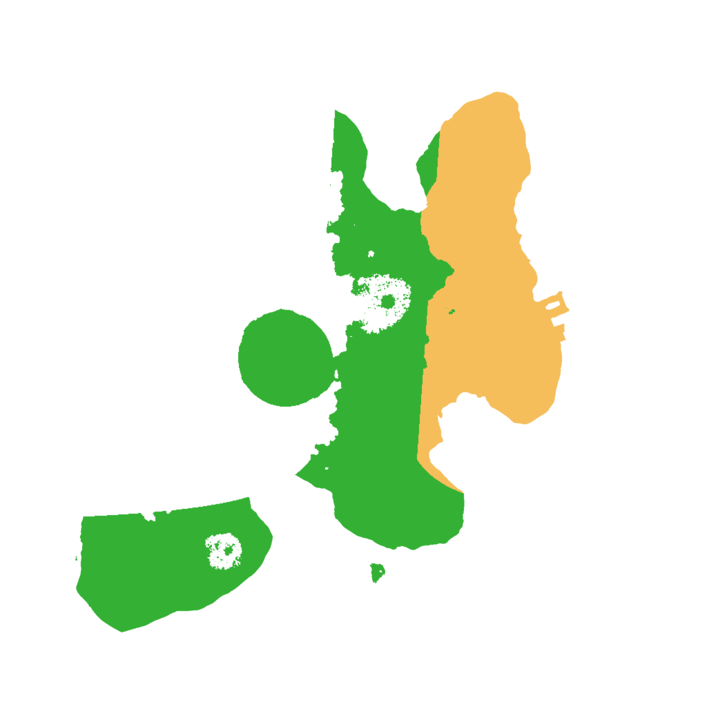 Biome Rust Map: Procedural Map, Size: 2000, Seed: 62493