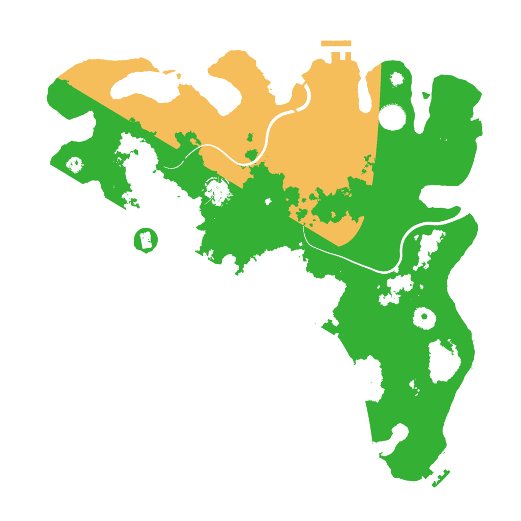 Biome Rust Map: Procedural Map, Size: 3500, Seed: 223464