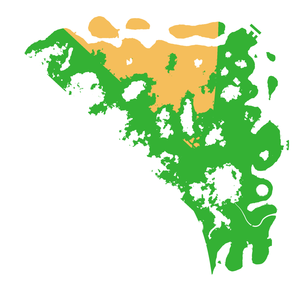 Biome Rust Map: Procedural Map, Size: 4500, Seed: 90895