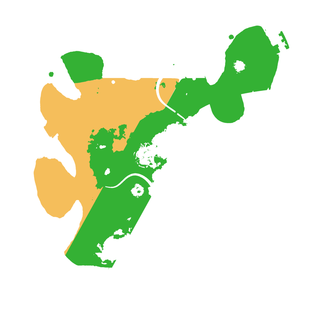 Biome Rust Map: Procedural Map, Size: 2550, Seed: 712372