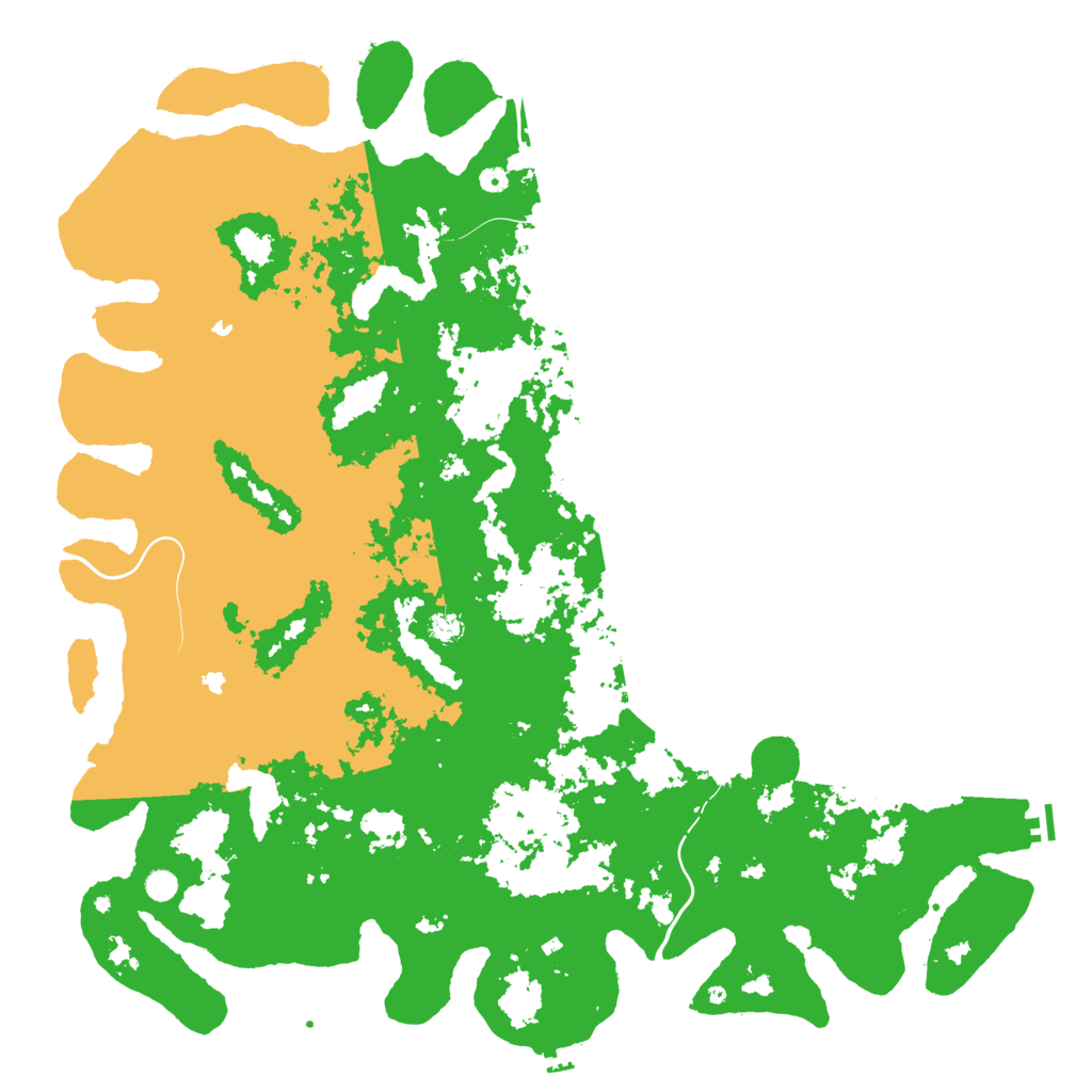 Biome Rust Map: Procedural Map, Size: 6000, Seed: 3699