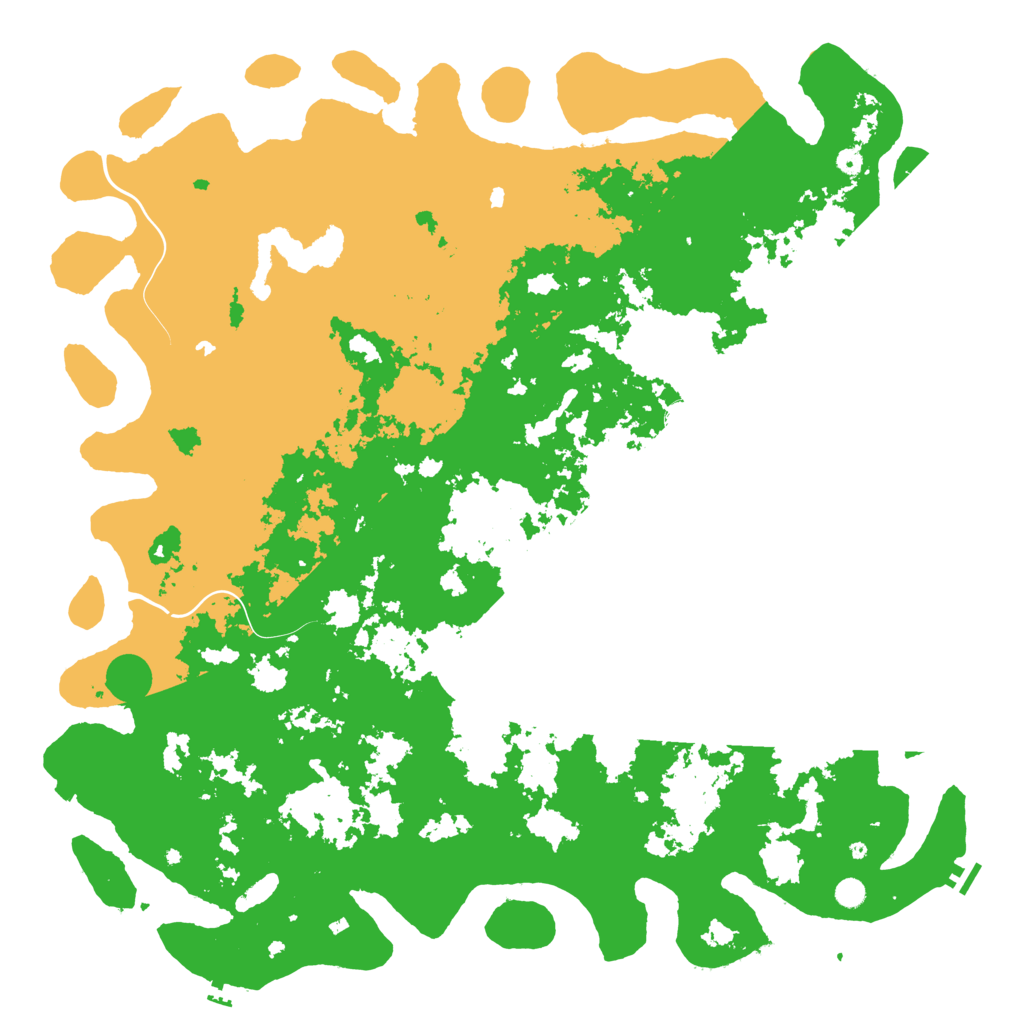 Biome Rust Map: Procedural Map, Size: 6000, Seed: 421556