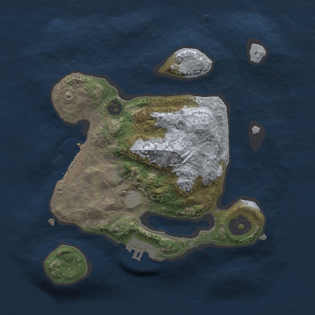 Rust Map: Procedural Map, Size: 2250, Seed: 20221105, 7 Monuments