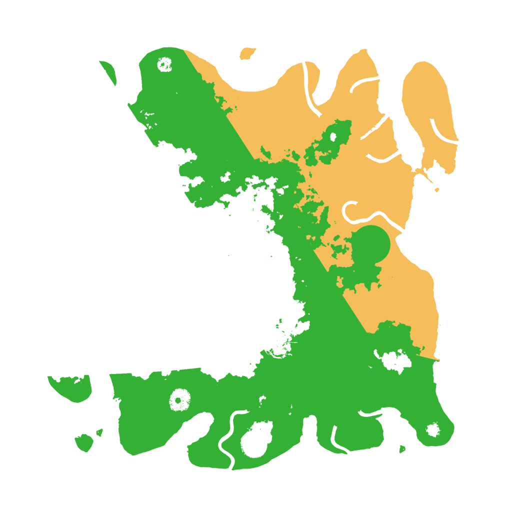 Biome Rust Map: Procedural Map, Size: 3500, Seed: 483148870
