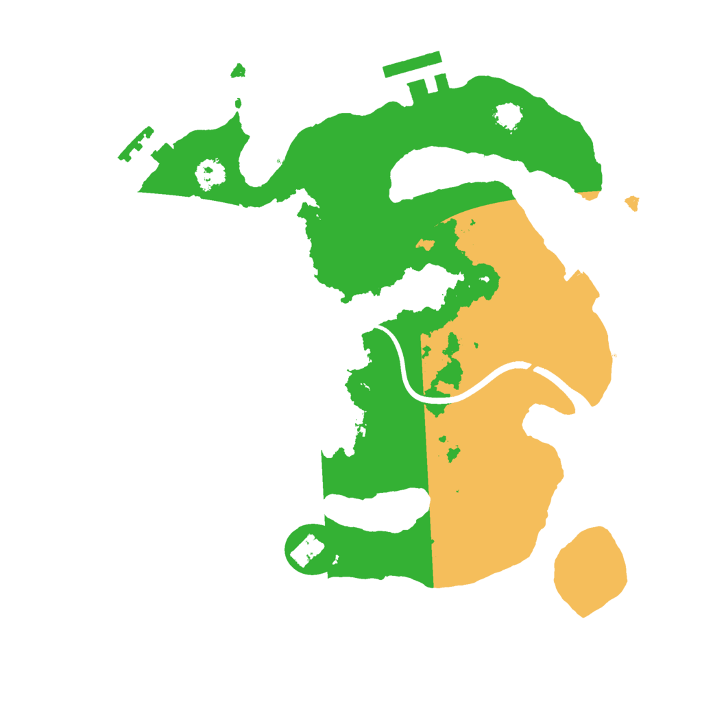 Biome Rust Map: Procedural Map, Size: 2400, Seed: 7624831