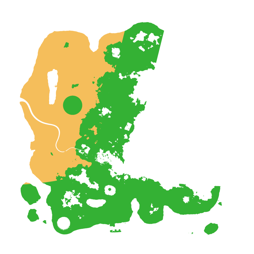 Biome Rust Map: Procedural Map, Size: 3500, Seed: 477074469