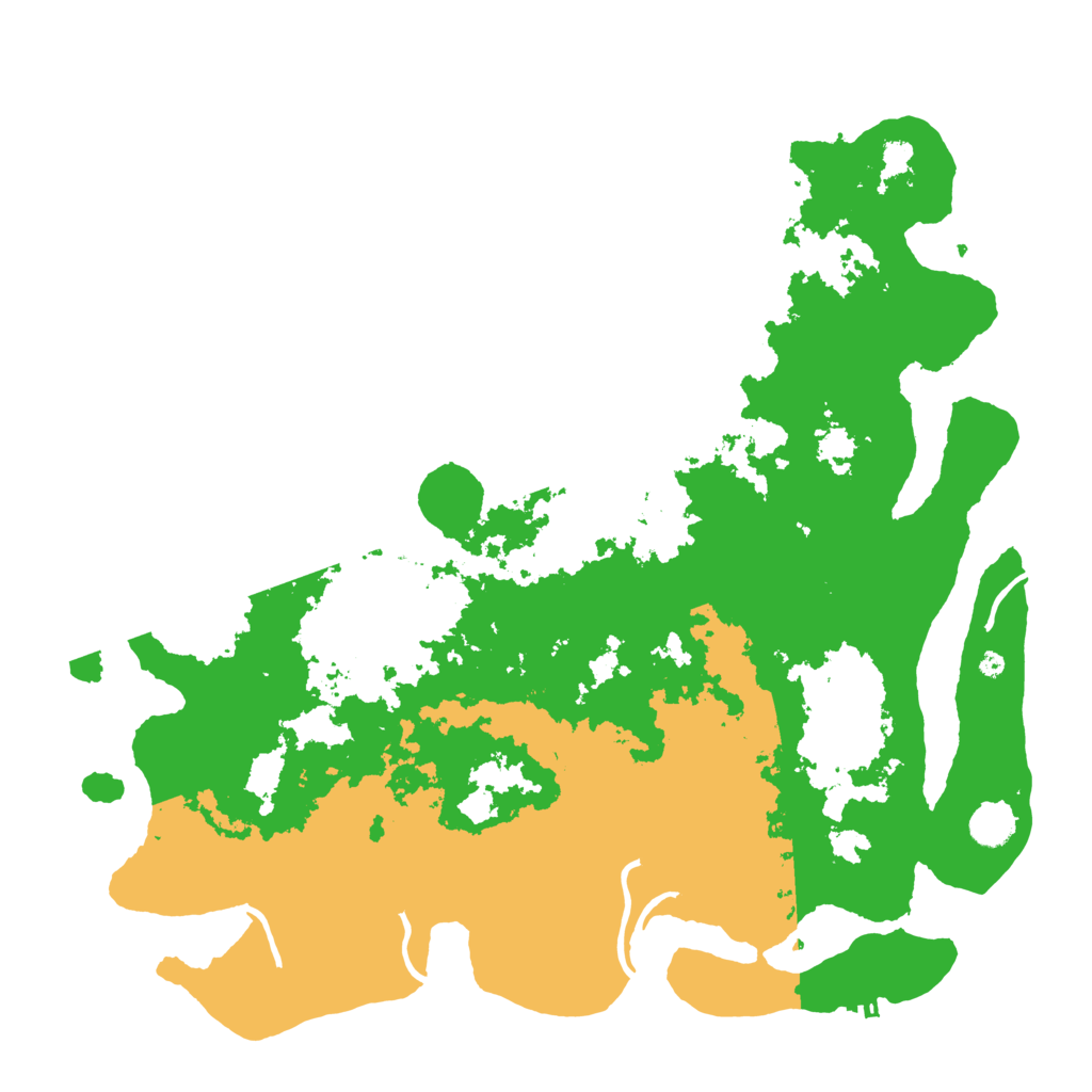 Biome Rust Map: Procedural Map, Size: 4500, Seed: 258745