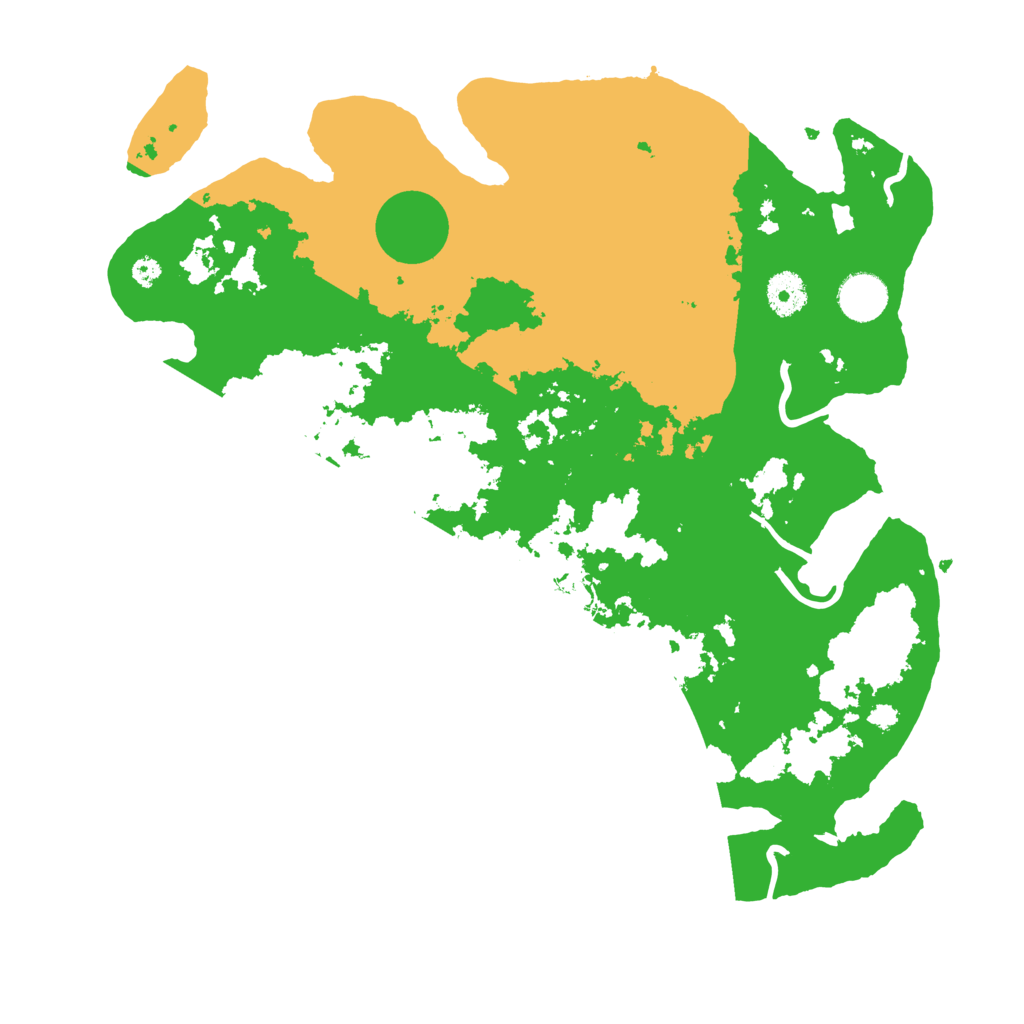 Biome Rust Map: Procedural Map, Size: 3700, Seed: 93202009