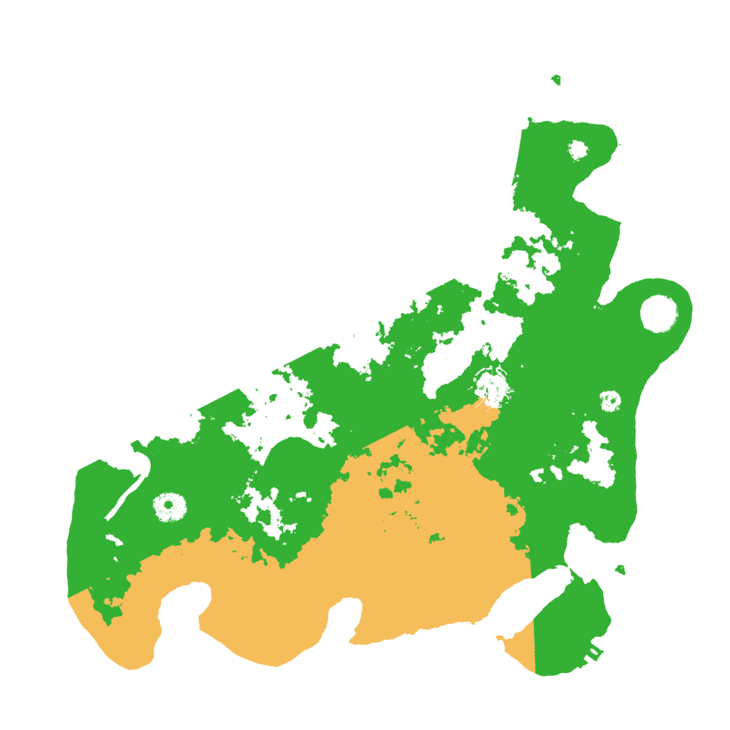 Biome Rust Map: Procedural Map, Size: 3500, Seed: 83466601