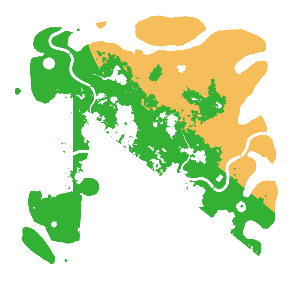 Biome Rust Map: Procedural Map, Size: 4300, Seed: 563639659