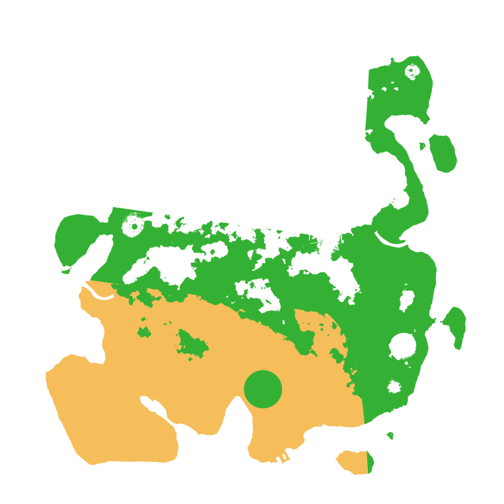 Biome Rust Map: Procedural Map, Size: 3500, Seed: 7986206