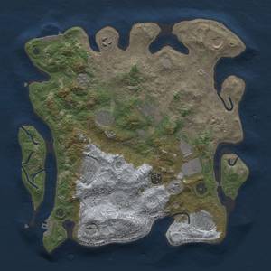 Thumbnail Rust Map: Procedural Map, Size: 3500, Seed: 545180324, 19 Monuments