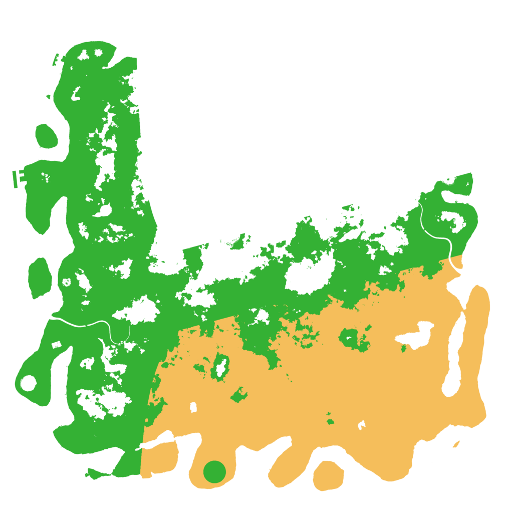 Biome Rust Map: Procedural Map, Size: 6000, Seed: 32282782