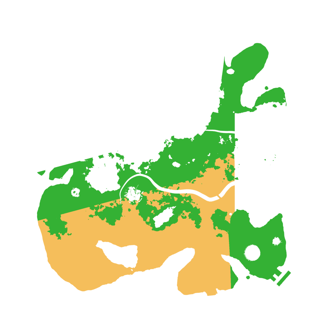 Biome Rust Map: Procedural Map, Size: 3500, Seed: 302847508