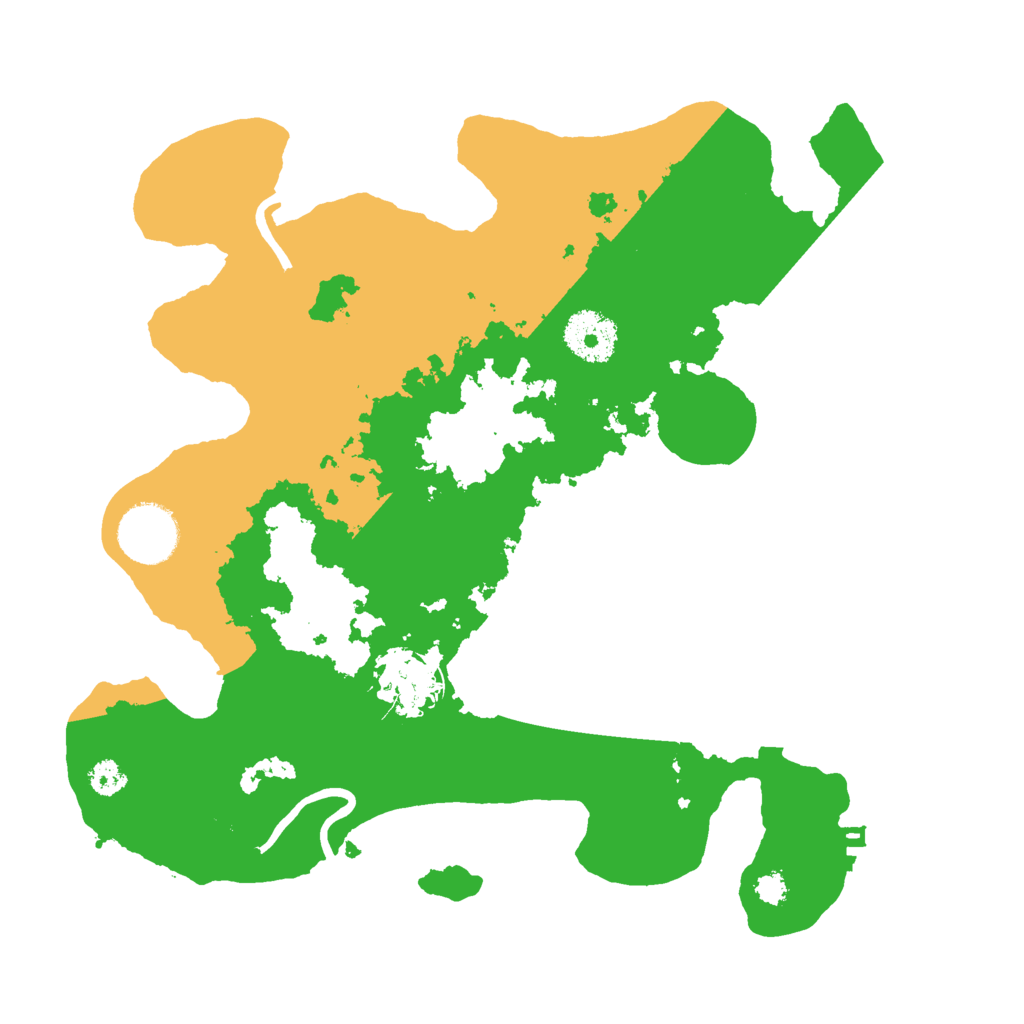 Biome Rust Map: Procedural Map, Size: 3000, Seed: 521639589