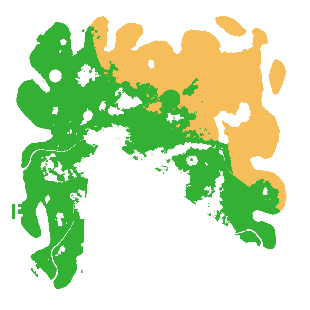 Biome Rust Map: Procedural Map, Size: 4300, Seed: 448981623