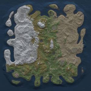 Thumbnail Rust Map: Procedural Map, Size: 4500, Seed: 936273690, 20 Monuments