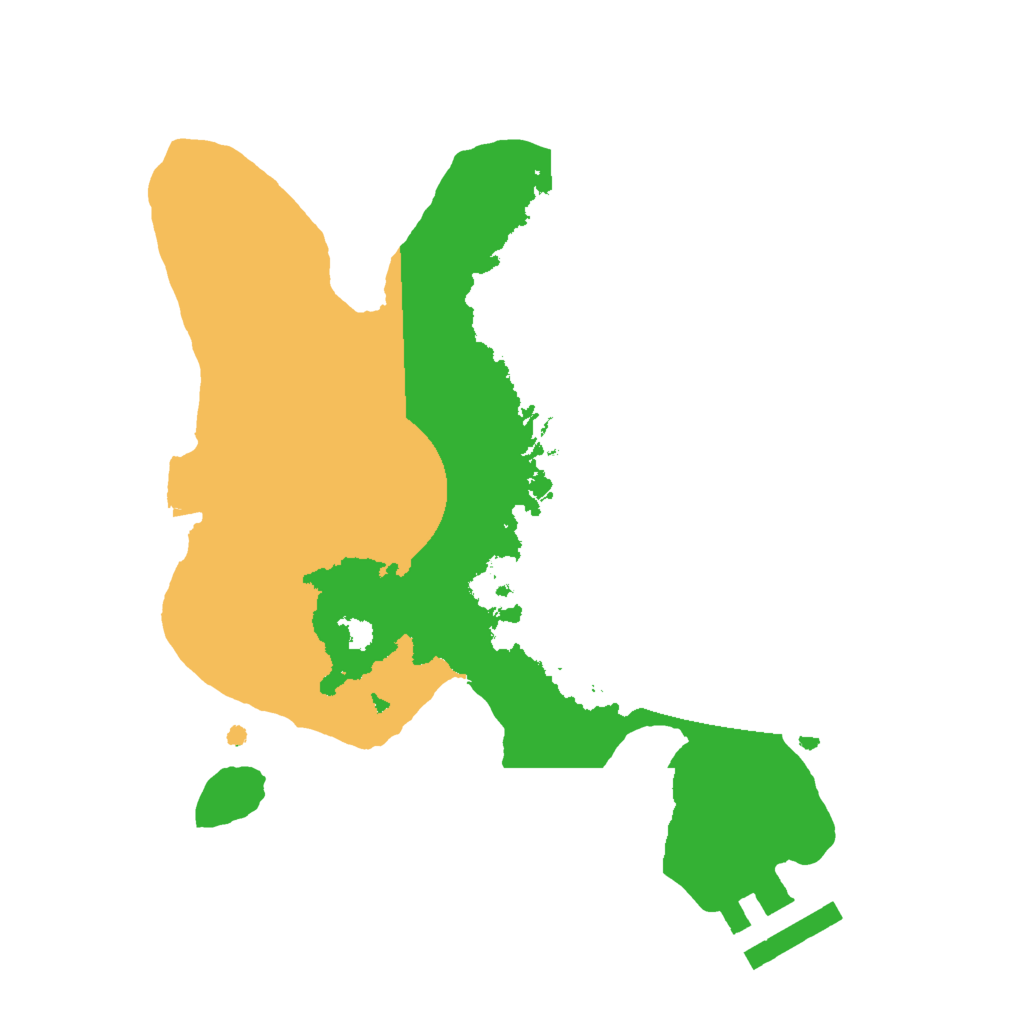 Biome Rust Map: Procedural Map, Size: 2000, Seed: 121254793