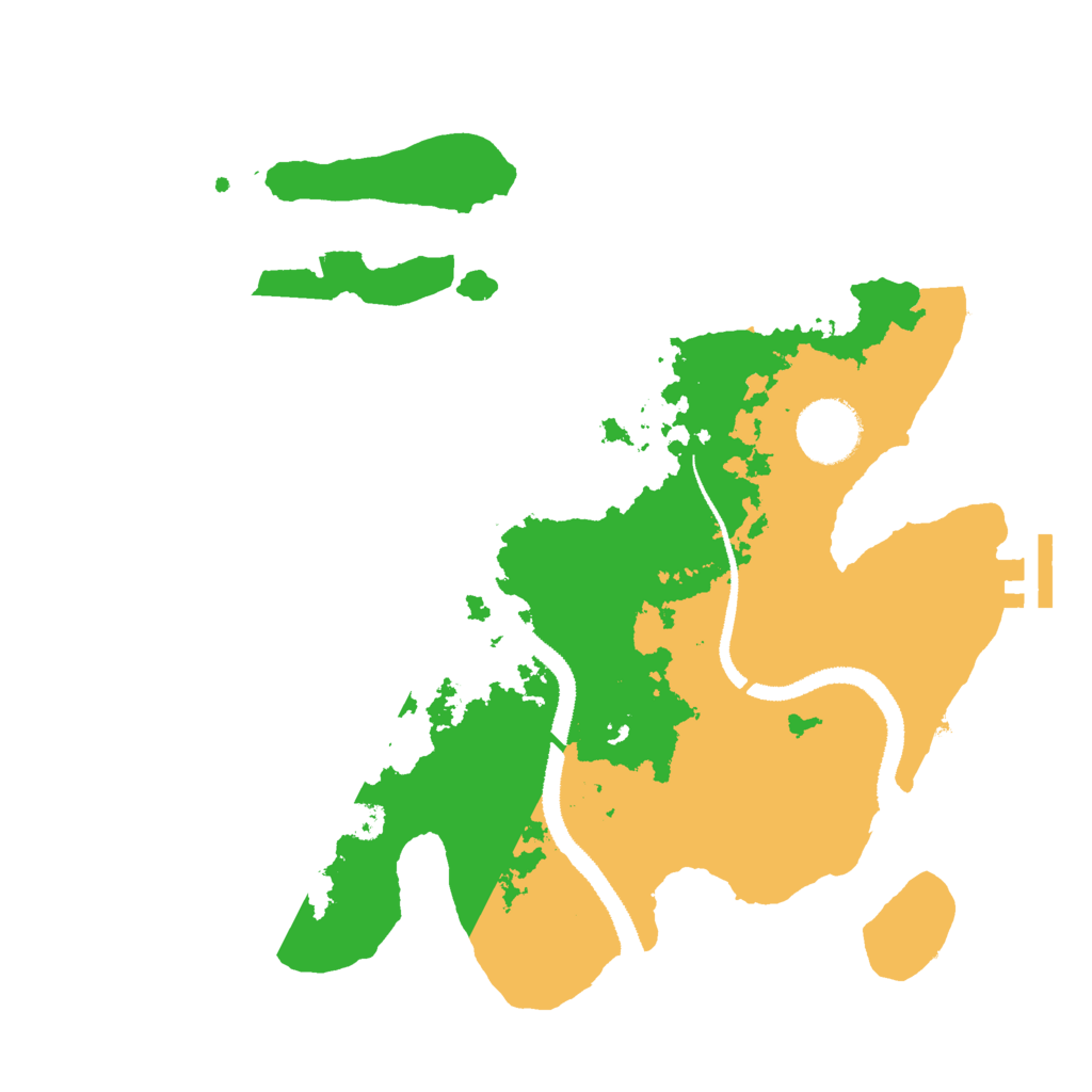 Biome Rust Map: Procedural Map, Size: 3000, Seed: 1734