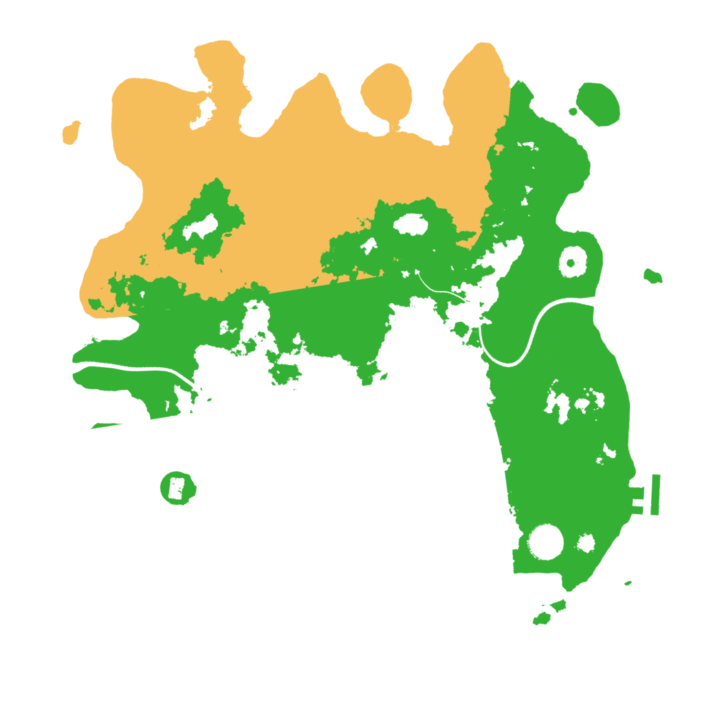 Biome Rust Map: Procedural Map, Size: 3500, Seed: 57017792