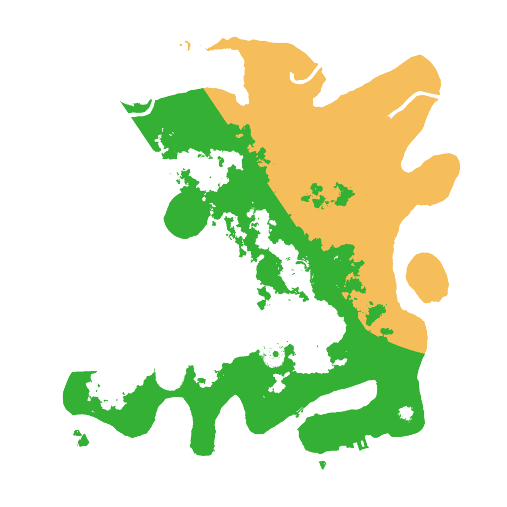 Biome Rust Map: Procedural Map, Size: 3200, Seed: 96283688