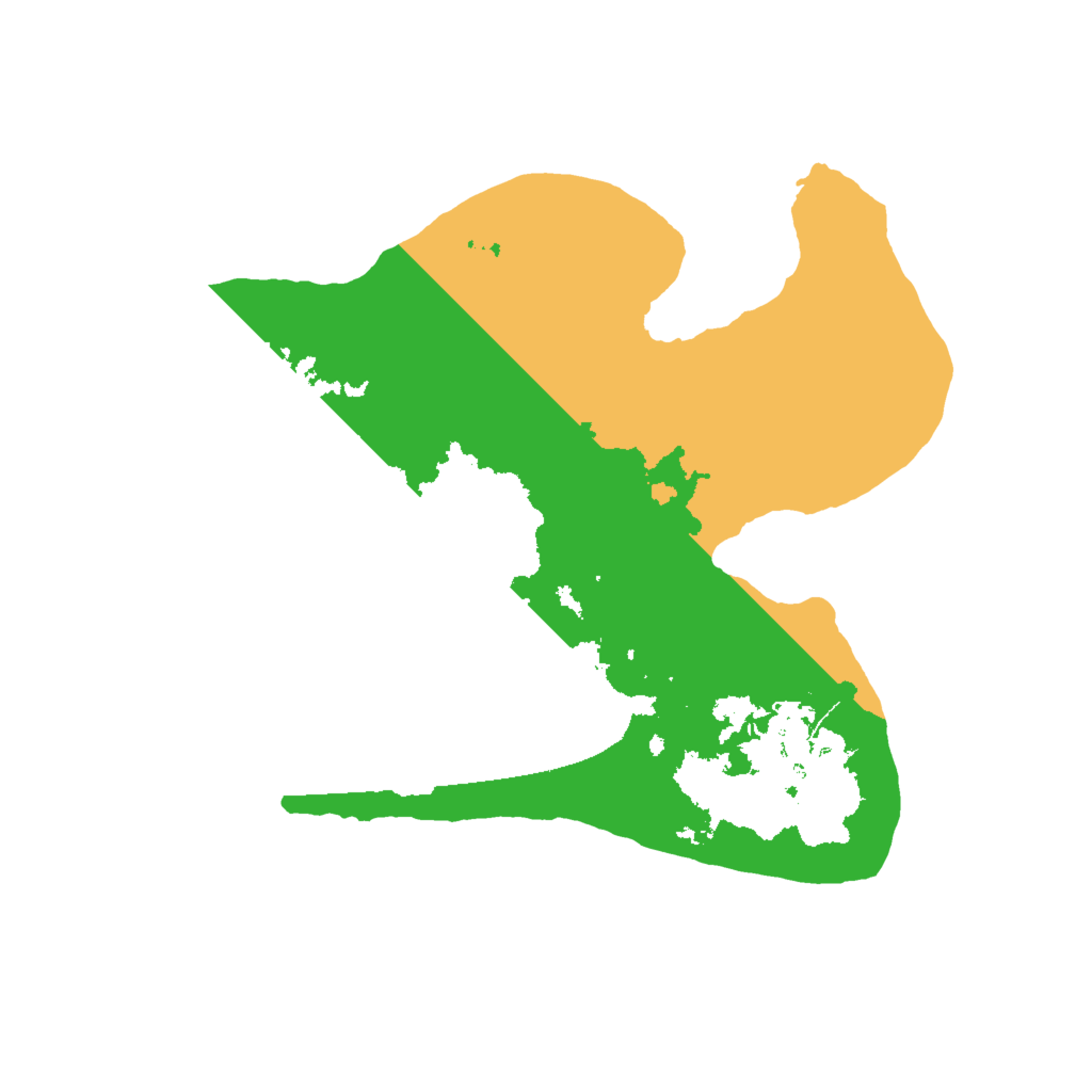 Biome Rust Map: Barren, Size: 2000, Seed: 26687