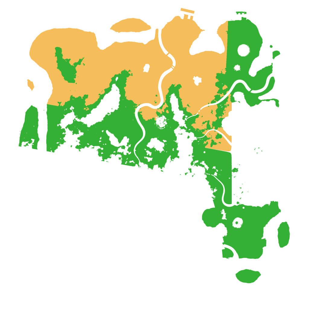 Biome Rust Map: Procedural Map, Size: 4500, Seed: 11102