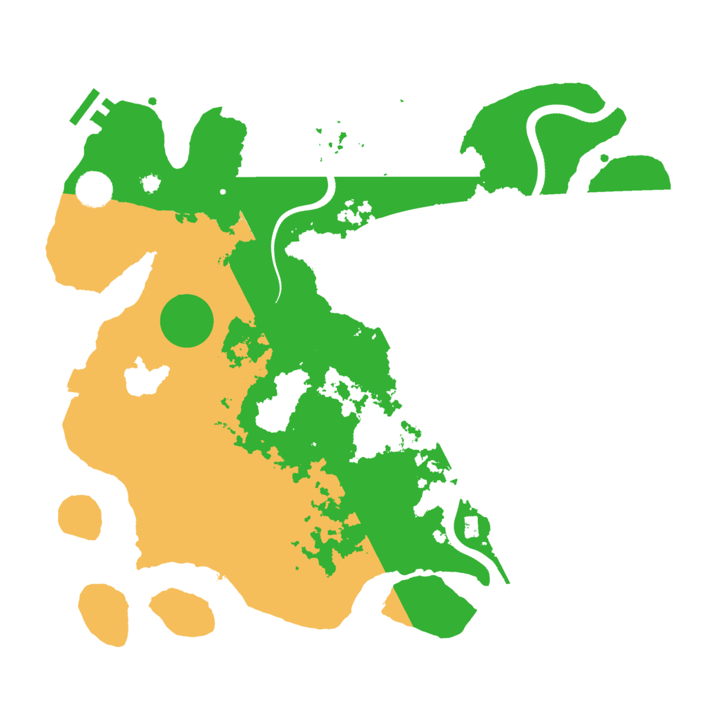 Biome Rust Map: Procedural Map, Size: 3500, Seed: 245157