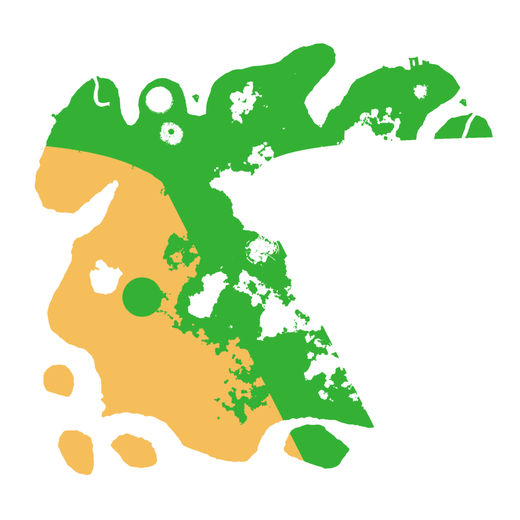 Biome Rust Map: Procedural Map, Size: 3500, Seed: 245157