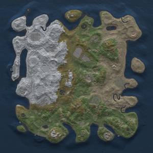 Thumbnail Rust Map: Procedural Map, Size: 4000, Seed: 1556026608, 19 Monuments