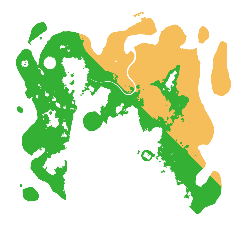 Biome Rust Map: Procedural Map, Size: 3500, Seed: 89455
