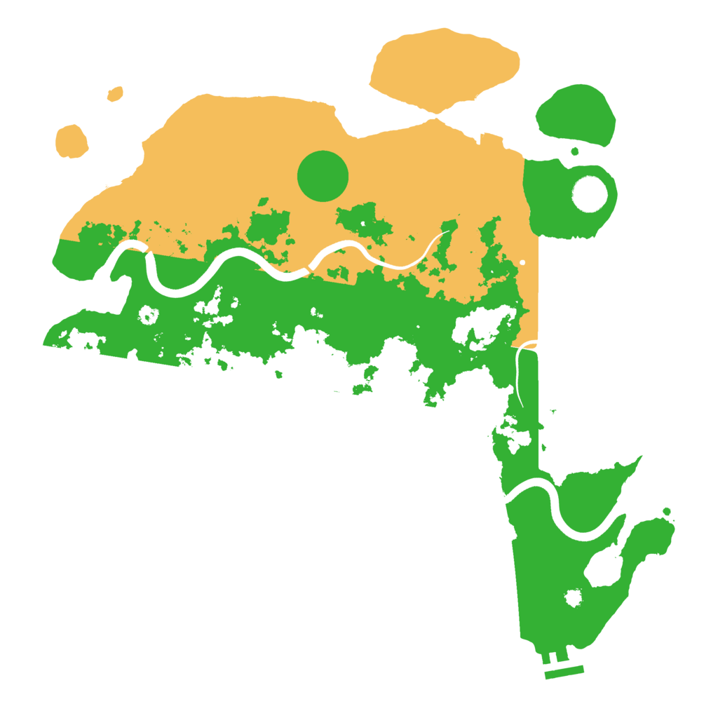 Biome Rust Map: Procedural Map, Size: 3700, Seed: 516957229
