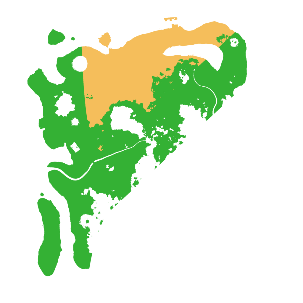 Biome Rust Map: Procedural Map, Size: 3500, Seed: 612237885