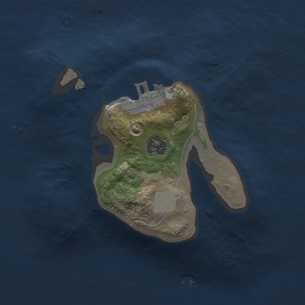 Rust Map: Procedural Map, Size: 1500, Seed: 911806571, 5 Monuments