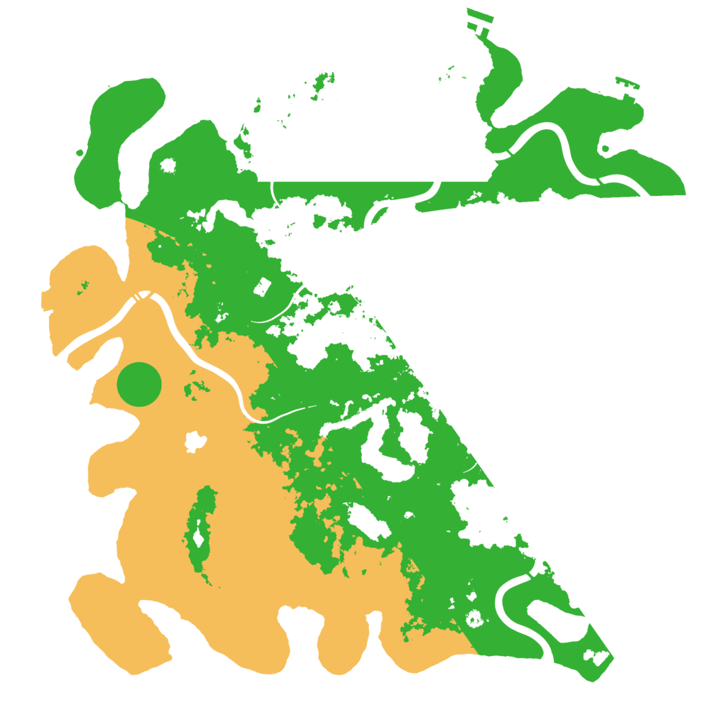Biome Rust Map: Procedural Map, Size: 4300, Seed: 500410601