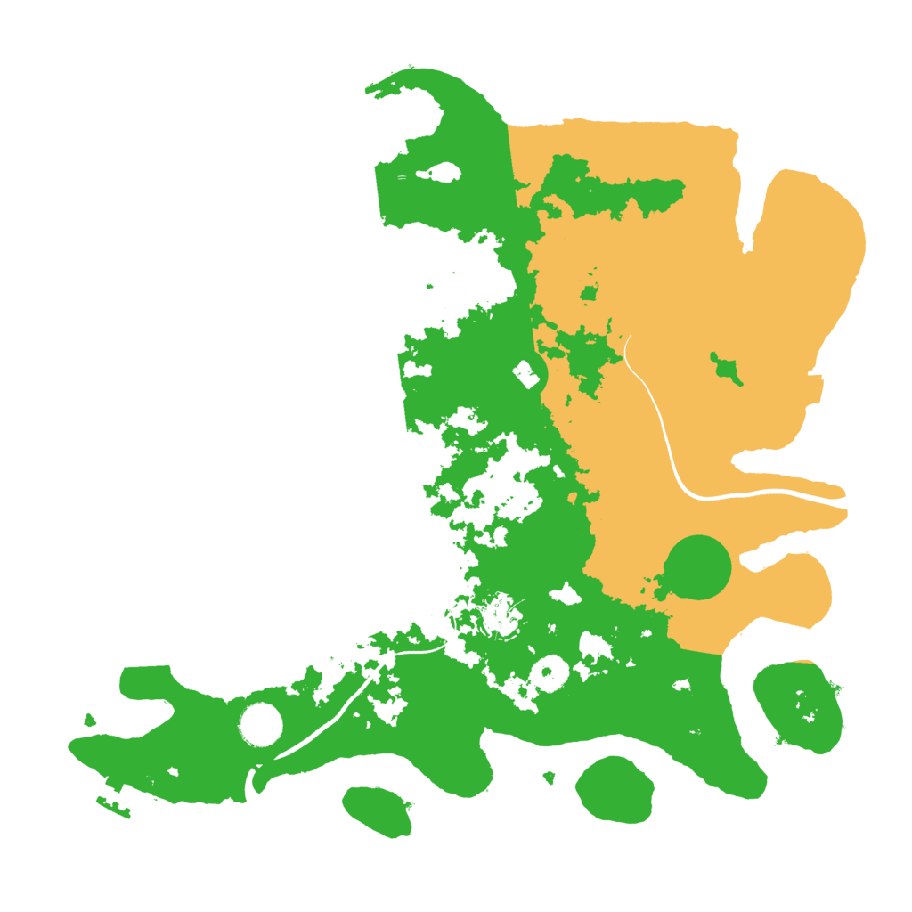 Biome Rust Map: Procedural Map, Size: 3700, Seed: 905645148