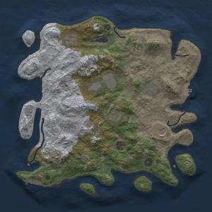 Thumbnail Rust Map: Procedural Map, Size: 3700, Seed: 905645148, 17 Monuments