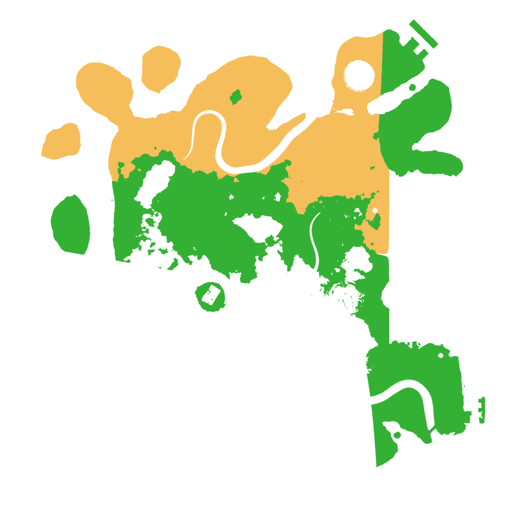 Biome Rust Map: Procedural Map, Size: 3000, Seed: 1801603104