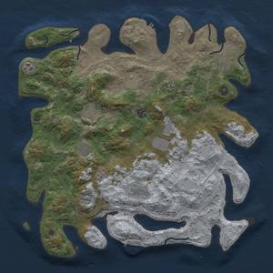 Thumbnail Rust Map: Procedural Map, Size: 4250, Seed: 13656796, 19 Monuments