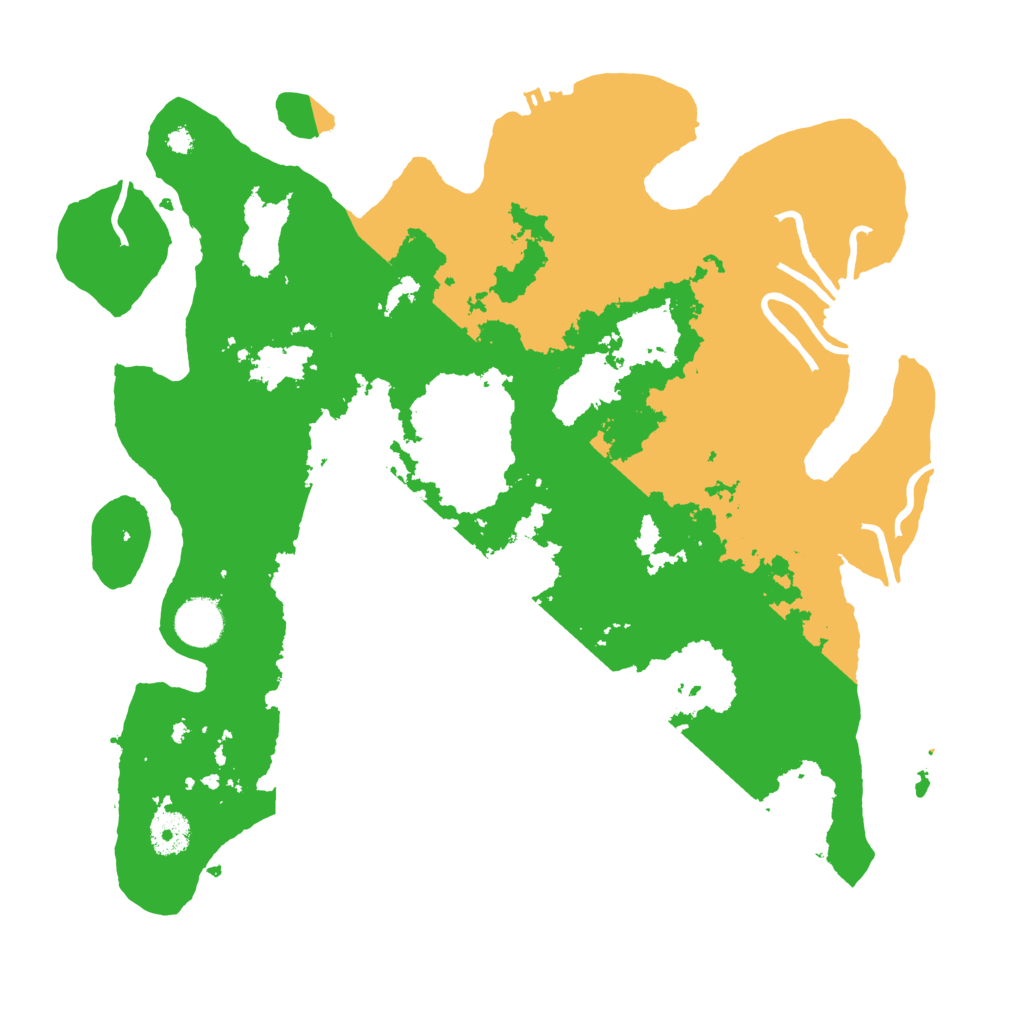 Biome Rust Map: Procedural Map, Size: 3700, Seed: 1260128353