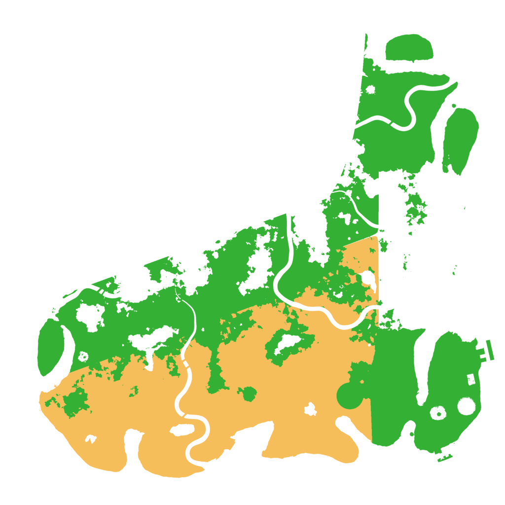 Biome Rust Map: Procedural Map, Size: 5000, Seed: 68406948