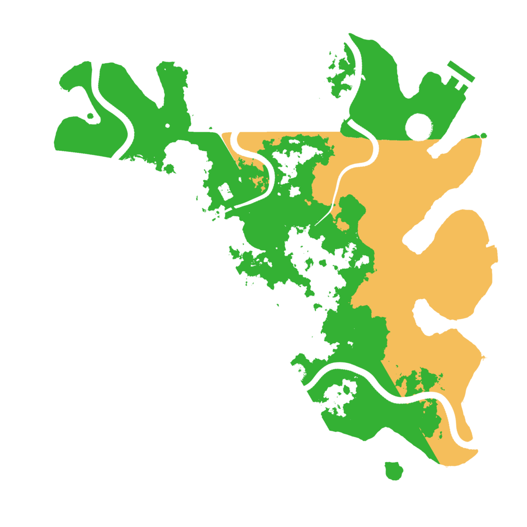 Biome Rust Map: Procedural Map, Size: 3500, Seed: 61122