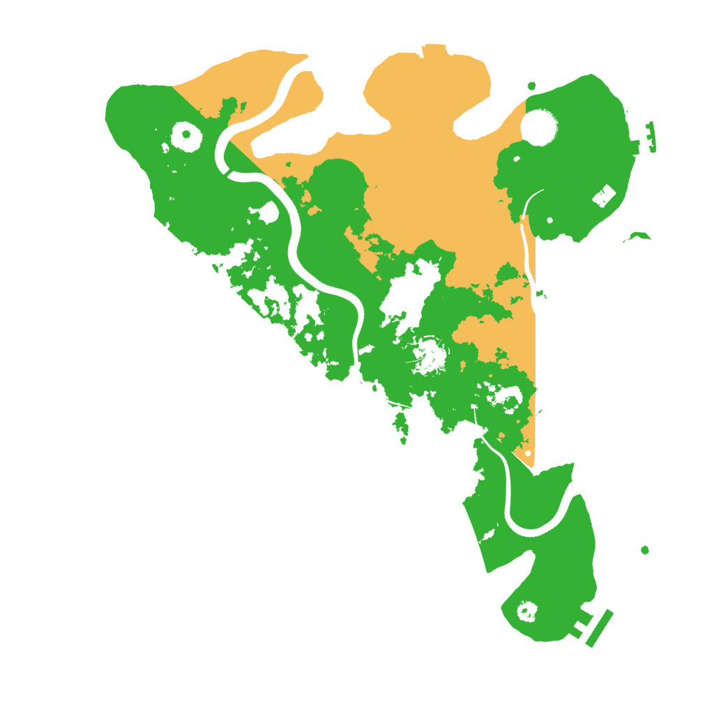 Biome Rust Map: Procedural Map, Size: 3500, Seed: 90895