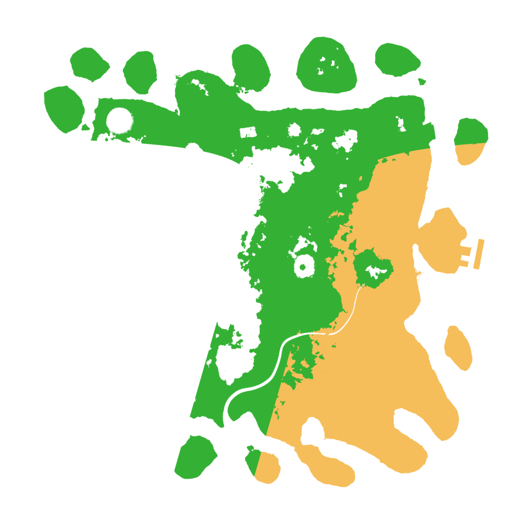 Biome Rust Map: Procedural Map, Size: 3500, Seed: 2541204