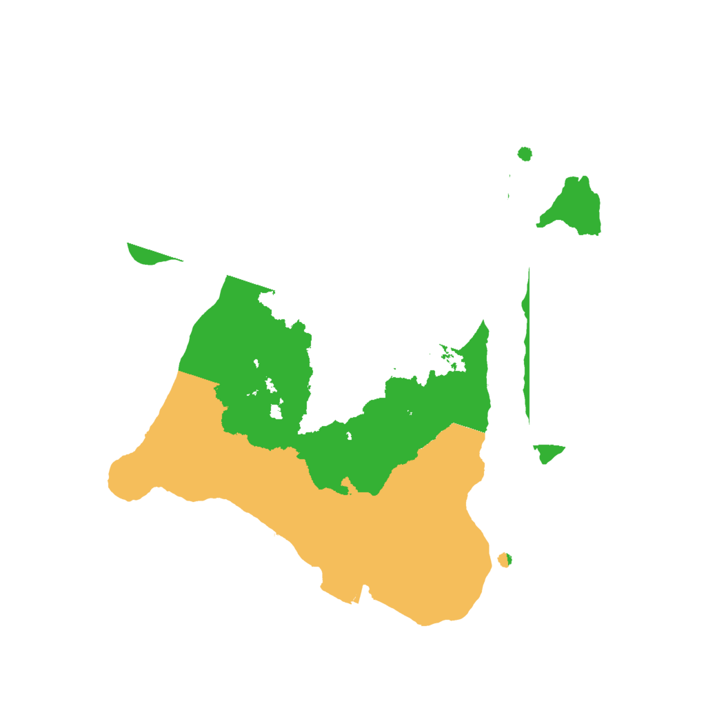 Biome Rust Map: Procedural Map, Size: 2000, Seed: 383337871