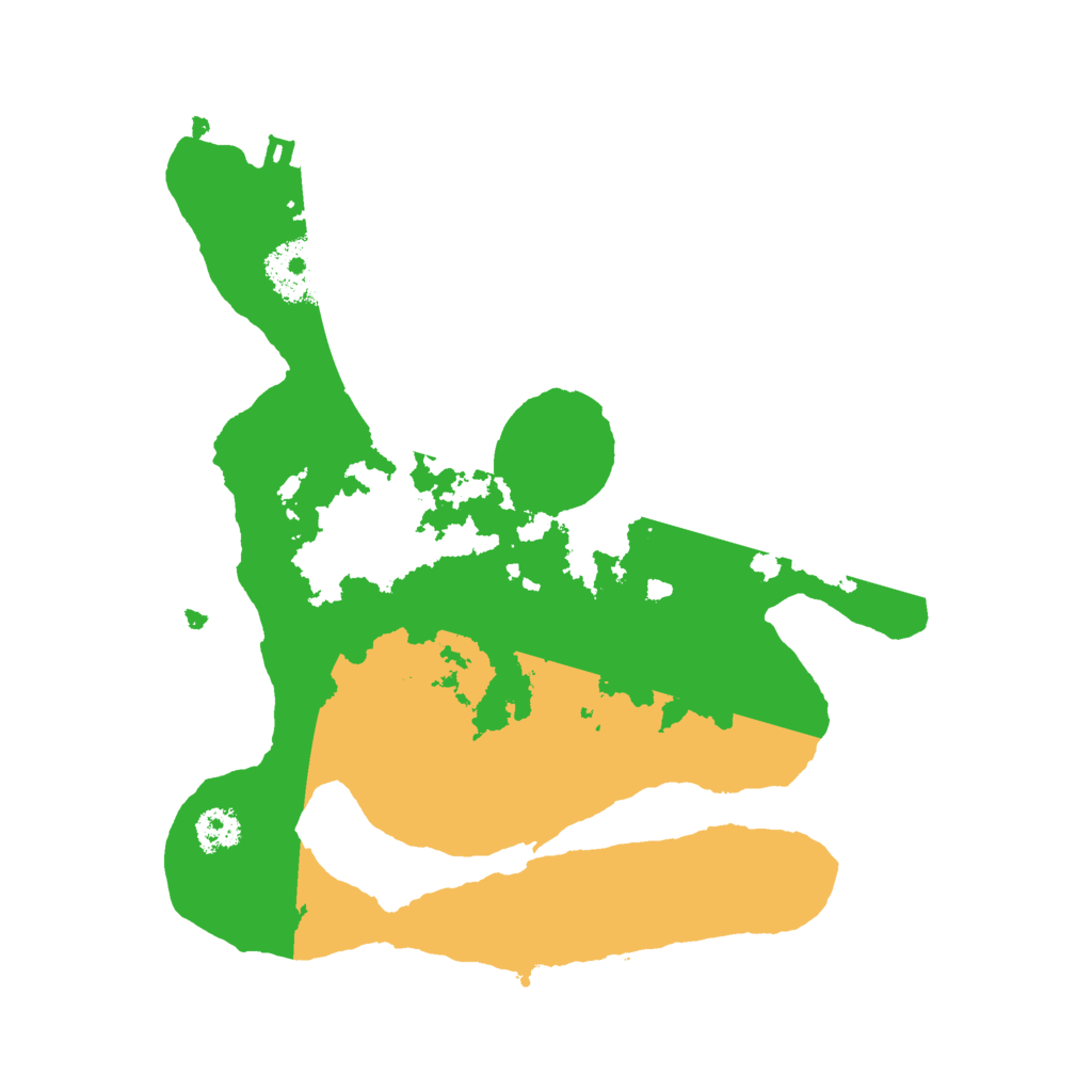 Biome Rust Map: Procedural Map, Size: 2500, Seed: 76914