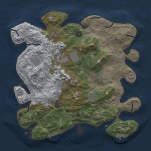 Thumbnail Rust Map: Procedural Map, Size: 3700, Seed: 1561555981, 19 Monuments