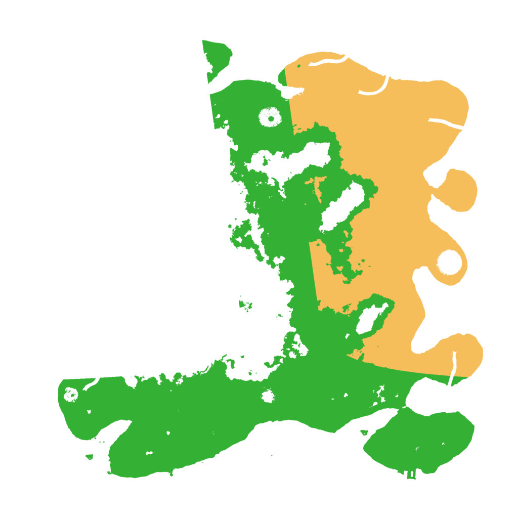 Biome Rust Map: Procedural Map, Size: 3700, Seed: 1561555981