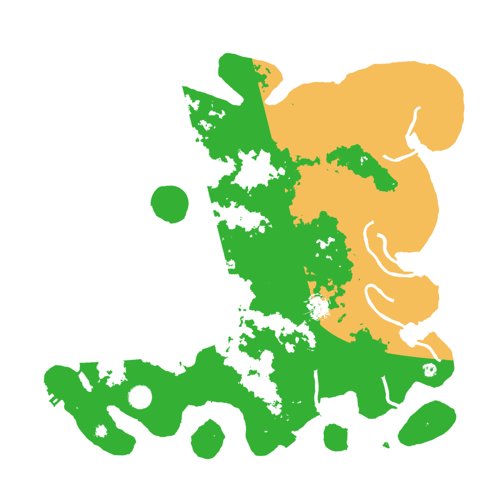 Biome Rust Map: Procedural Map, Size: 3700, Seed: 135725323